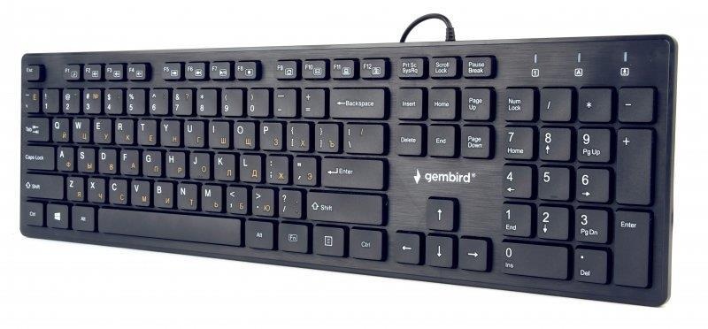 Клавіатура Gembird KB-MCH-03-UA Ukr Black USB KB-MCH-03-UA фото