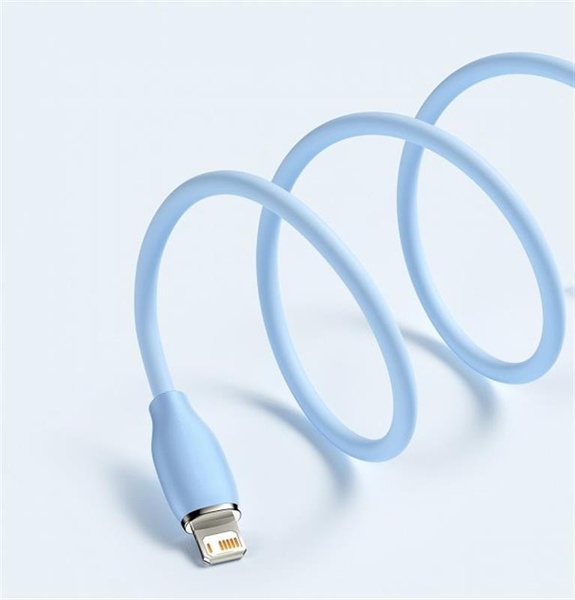 Кабель Baseus Jelly Liquid Silica Gel USB-Lightning, 2.4A, 2м Blue (CAGD000103) CAGD000103 фото