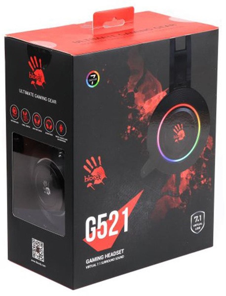 Гарнітура A4Tech Bloody G521 Black G521 Bloody (Black) фото