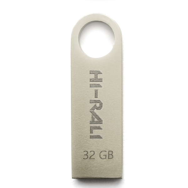 Флеш-накопичувач USB 32GB Hi-Rali Shuttle Series Silver (HI-32GBSHSL) HI-32GBSHSL фото