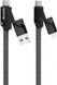 Кабель Proda PD-B96th USB/USB Type C - Lightning/USB-C 100W, 1.5м, Black (PD-B96th-BK) PD-B96th-BK фото 3