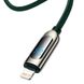 Кабель Baseus Display Fast Charging USB-C-Lightning, 20W, 2м Green (CATLSK-A06) CATLSK-A06 фото 2